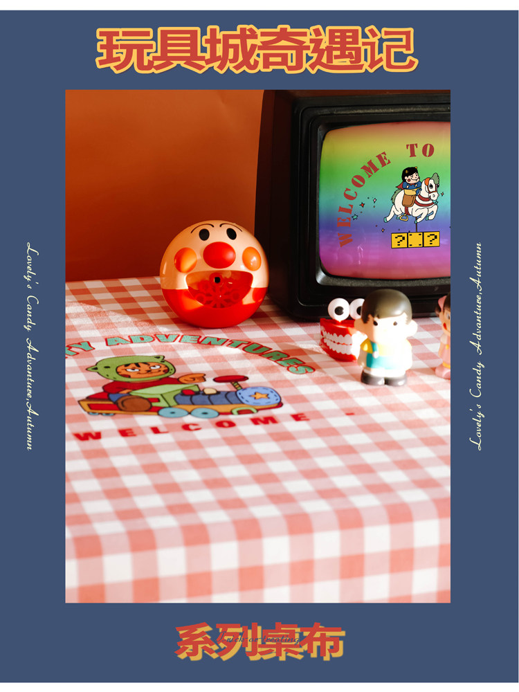 左咸敦道桌布卡通可爱桌布加厚卡通桌布原创卡通动漫桌布,居家布艺,桌布,淘宝优惠券,粉丝福利购,淘宝优惠卷