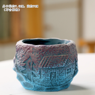 地中海法师专用个性老式复古怀旧粗陶花盆陶瓷新款红陶多肉花盆