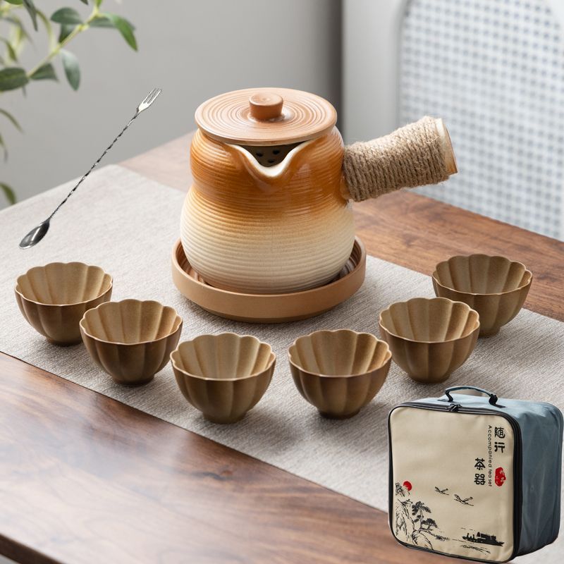 罐罐壶围炉煮茶陶瓷户外便携包可明火干烧烤奶罐煮茶壶炒茶大容量