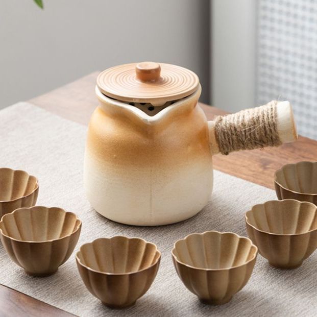 罐罐壶可明火干烧烤奶罐煮茶壶炒茶大容量围炉煮茶陶瓷户外便携包