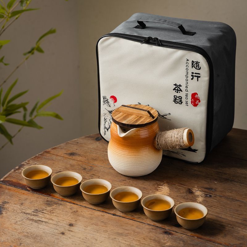 罐罐壶可明火干烧烤奶罐煮茶壶炒茶大容量围炉煮茶陶瓷户外便携包
