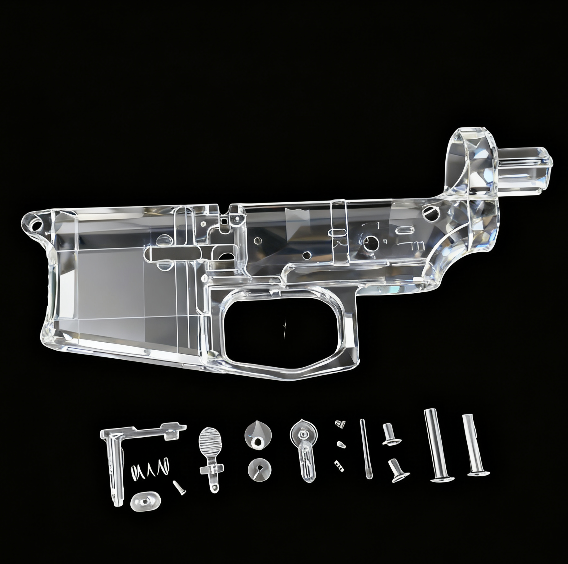 马盖普透明下匣透明小件零件齐全适配精击激趣司马ldt等二号box