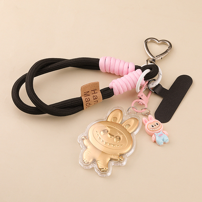 卡通拉布布塑箔手机链挂绳包包钥匙扣挂饰车挂件伴手礼送朋友礼物