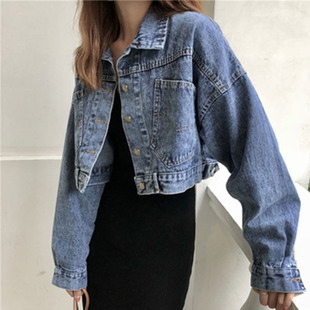 牛仔短外套女春秋装 港味女士小个子外套森女宽松夹克上衣 2025新款