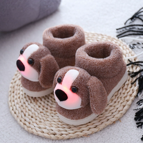 Детские демисезонные удерживающие тепло тапочки для мальчиков, нескользящие туфли, подходит для подростков, семейный стиль, большой размер