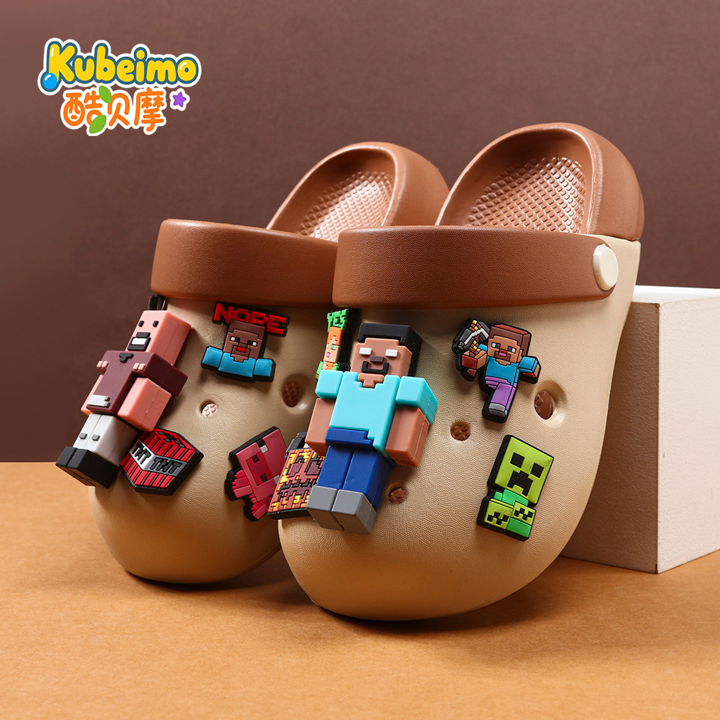 我的世界儿童洞洞鞋男童凉鞋拖鞋2026夏季新款男孩外穿大童沙滩鞋
