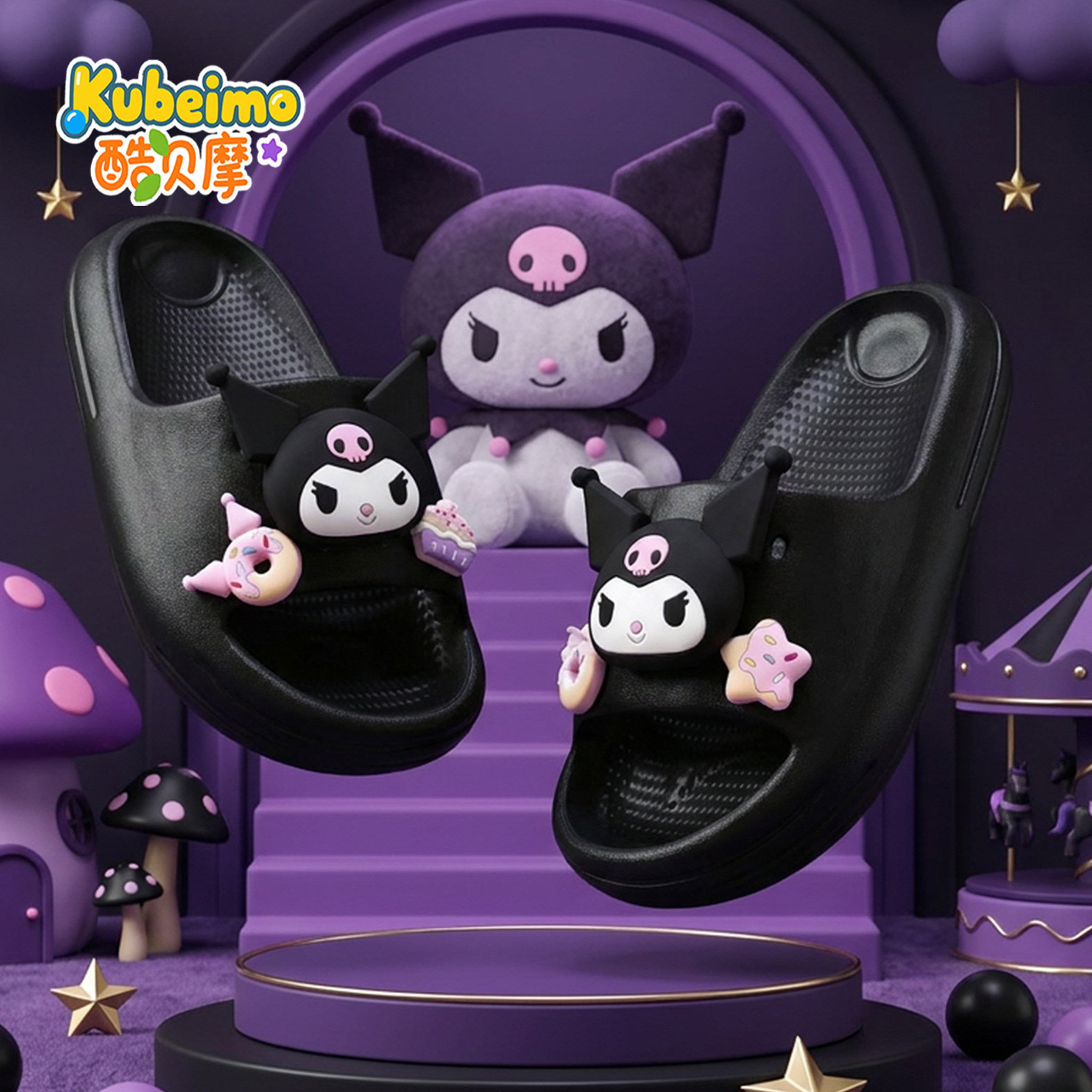 夏季女童卡通防滑软底轻便凉拖图片