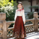 女孩古风裙子春季 汉服唐装 儿童中国风古装 春秋新款 女童马面裙套装