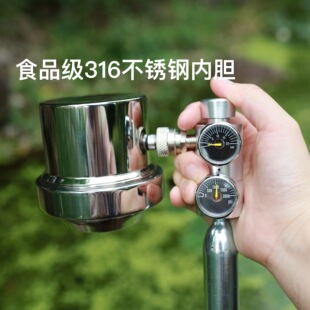 气动咖啡机食品级316不锈钢9bar萃取意式浓缩咖啡便携户外