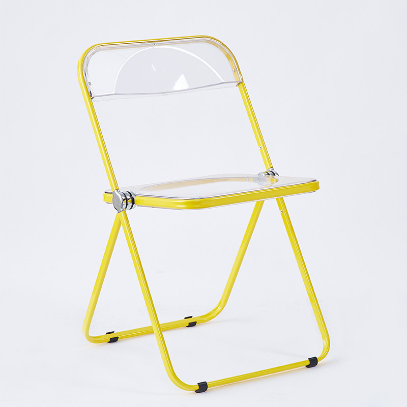透明折叠椅子服装店拍照北欧ins亚克力塑料水晶椅餐椅网红化妆i.