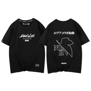 EVA联名情侣短袖新世纪联名福音战士t恤初号机男女学生宽松日漫