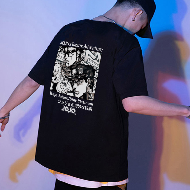 昔右短袖日系中等JOJO的奇妙冒险