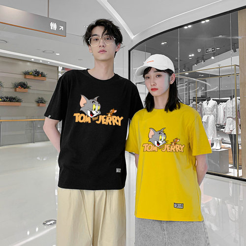 昔右短袖猫和老鼠中等汤姆杰瑞