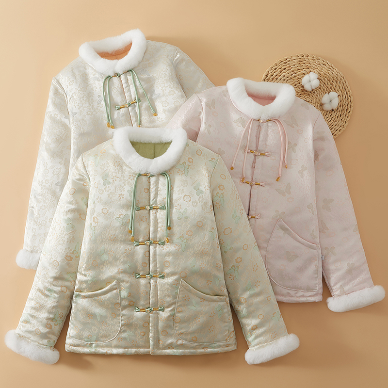 棉花棉袄新款国潮盘扣棉服