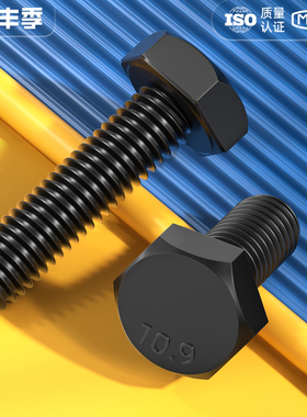 10.9级外六角螺丝高强度螺栓加长螺杆M6M8M10M12M14M16M18-M64mm