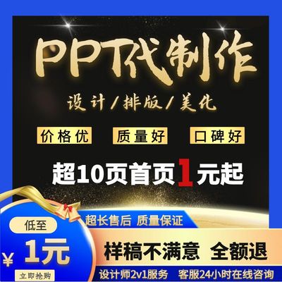 ppt制作代做设计美化修改定制工作汇报幻灯片企业宣传路演讲总结