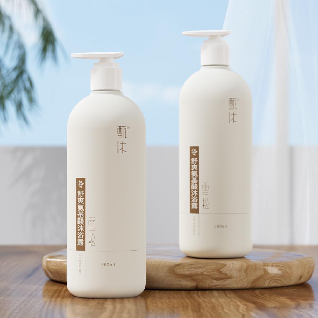 甄沐雪松舒爽氨基酸沐浴露