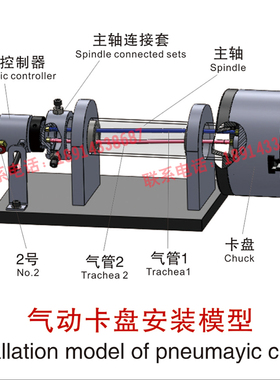 新款中实气动卡盘三爪钢体KS160/200/250-3抓机车床4568102寸现货