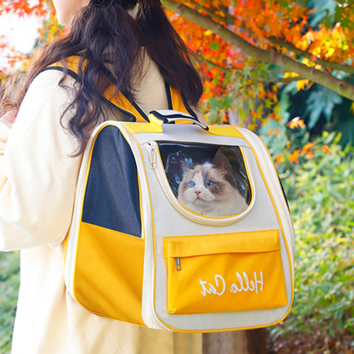 猫包大容量外出便携双肩猫书包宠物背包猫笼装猫的狗狗外出包用品