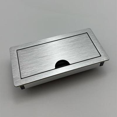 铝合金台面办公会议桌线盒信息电源插板桌面插座面板嵌入式多功能