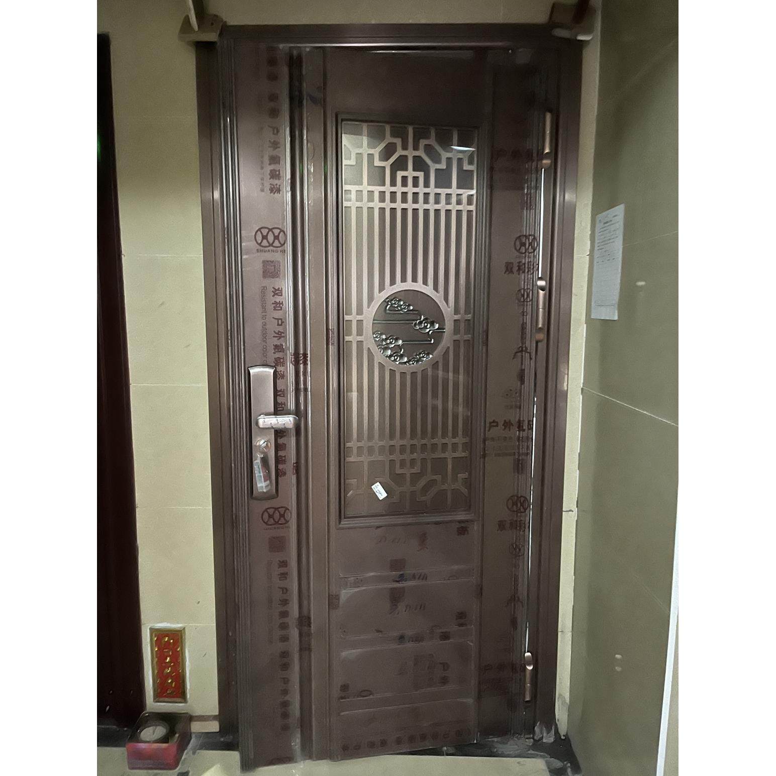 新型不锈钢门单门防盗入口韩国门安全透气入口门中门加厚定制