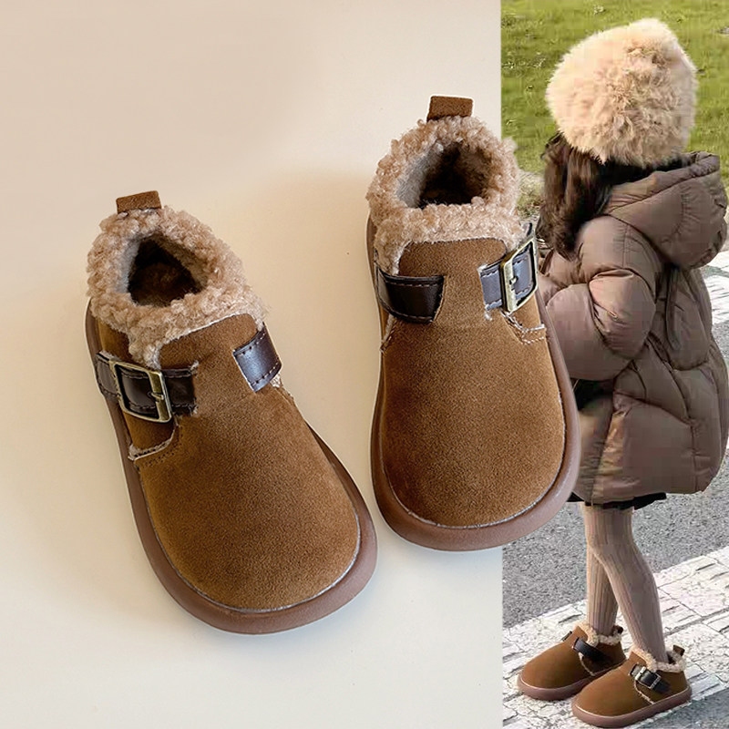 儿童雪地靴2025冬新款女童加绒加厚勃肯鞋保暖防滑短棉靴男童棉鞋,童鞋/婴儿鞋/亲子鞋,棉靴,淘宝优惠券,粉丝福利购,淘宝优惠卷