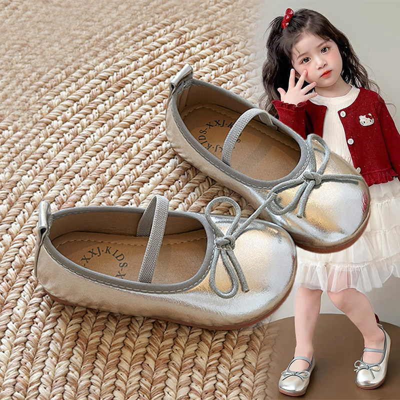 女童一脚蹬玛丽珍鞋2026新款春秋蝴蝶结单鞋豆豆鞋软底公主小皮鞋,童鞋/婴儿鞋/亲子鞋,皮鞋,淘宝优惠券,粉丝福利购,淘宝优惠卷