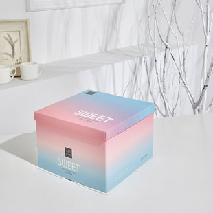 蛋糕盒子14寸大尺寸40cm新款网红蛋糕盒手提定制烘焙生日蛋糕盒子