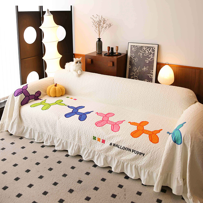 敏顺沙发盖布四季通用防滑全包沙发垫可爱卡通套布飘窗套罩沙发巾