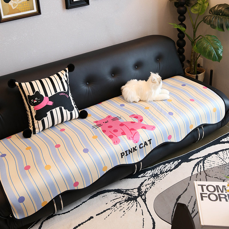 敏顺冰丝沙发垫可爱卡通凉感透气防滑沙发垫夏季新款沙发座垫盖布,居家布艺,沙发垫,淘宝优惠券,粉丝福利购,淘宝优惠卷