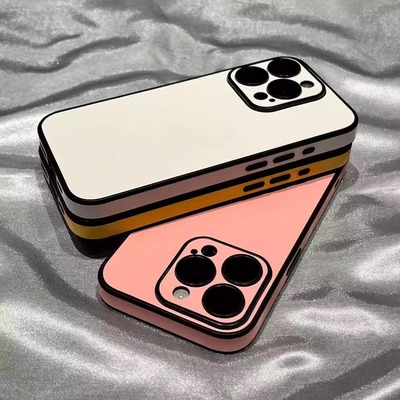 纯色素皮纹适用苹果16pro防摔