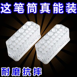 日式透明亚克力美甲收纳笔筒26孔大容量收纳美甲笔架桌面收纳工具