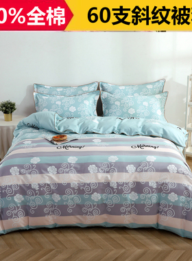 100%纯棉被套单件1米5单独2米x2米3单独全棉被罩秋冬5x7单人定做