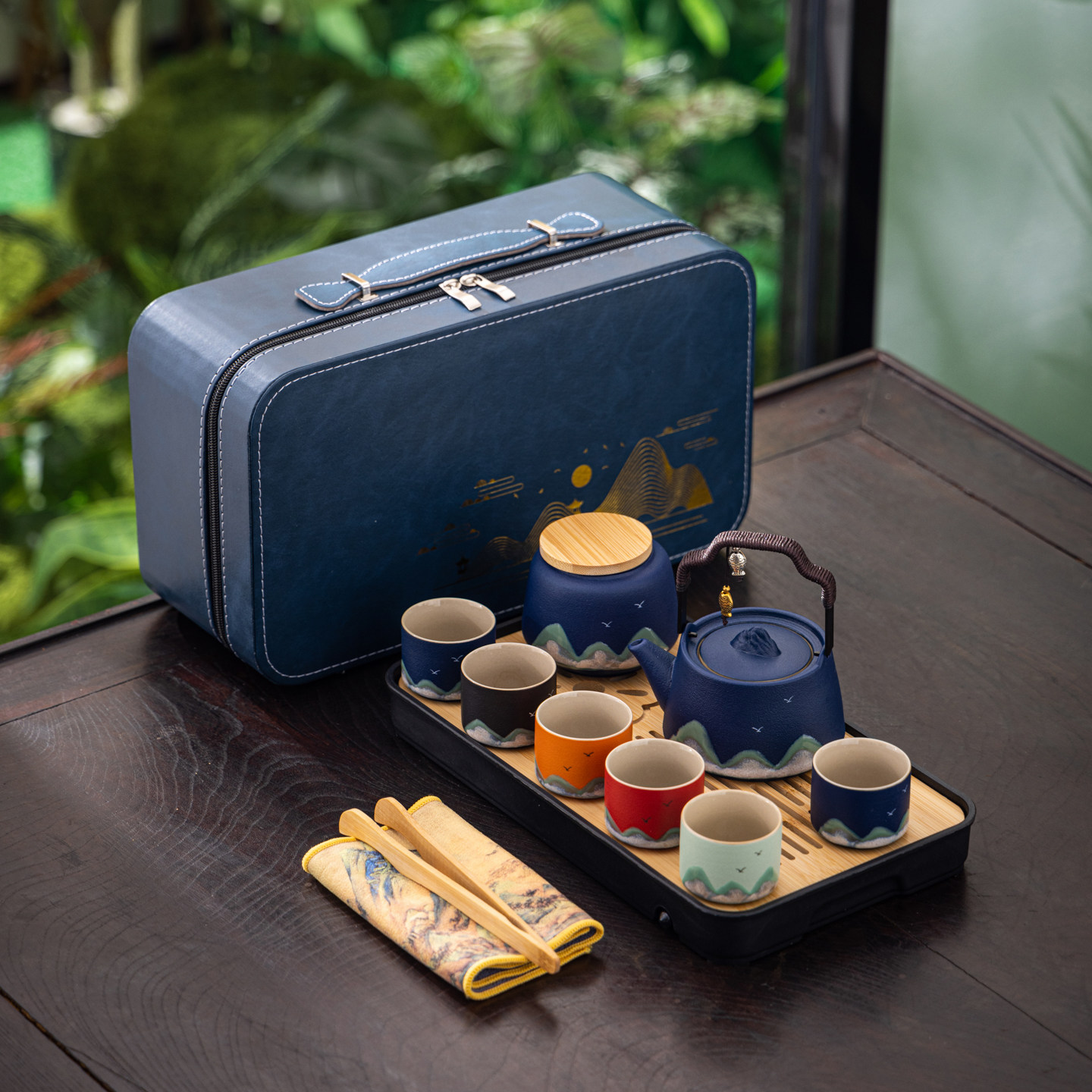 千里江山故宫文创茶具实用伴手礼