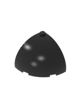 高砖积木GDS-2133 4x4 弧砖兼容49612小颗粒零件散件配件