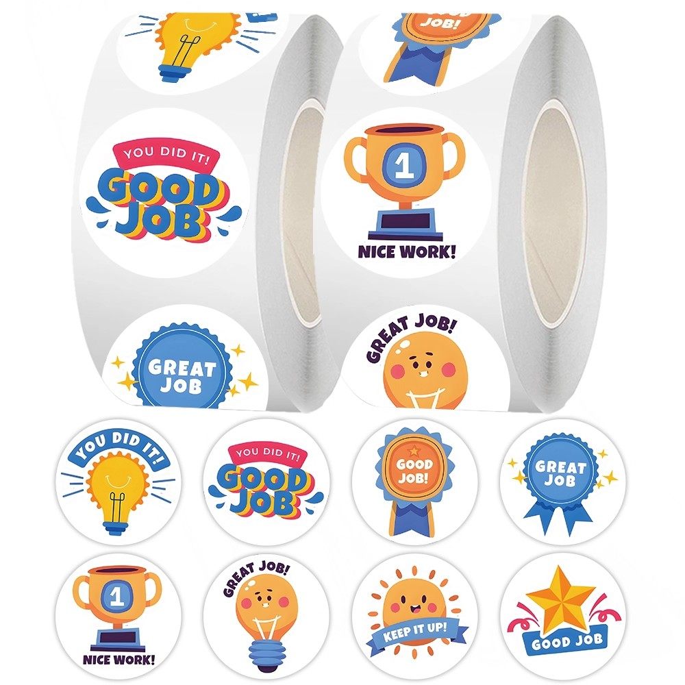 奖励卷卷贴可爱卡通女孩英文鼓励贴纸激励装封手账手机壳口贴贴画,文具电教/文化用品/商务用品,贴纸/立体贴纸,淘宝优惠券,粉丝福利购,淘宝优惠卷