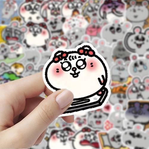 120张美叽和大鼠贴纸卡通可爱抽象表情贴画diy手帐笔记本装饰贴纸