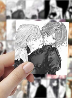 59张动漫le姬感情头贴纸二次元人物绝美素材装饰水杯行李箱不留胶