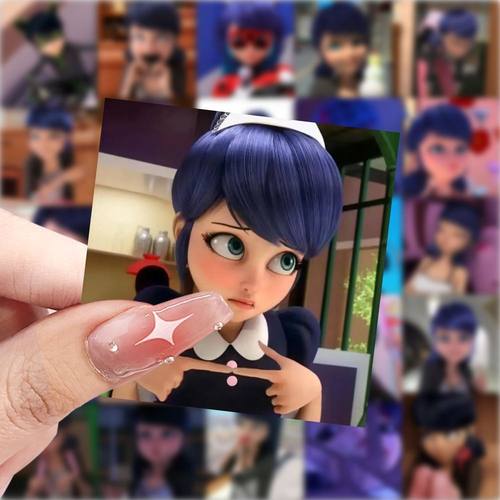 175张瓢虫雷迪马丽娜头像贴纸少女装饰贴画手机笔记本防水diy贴画