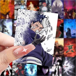 126贴火影忍者动漫二次元 饰贴 周边贴纸佐助卡卡西鸣人带图帅气装