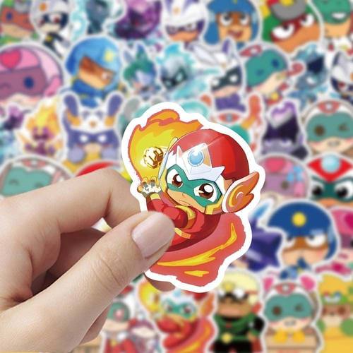 爆款开心超人联盟贴纸可爱卡通贴纸装饰手机水杯行李箱防水贴画