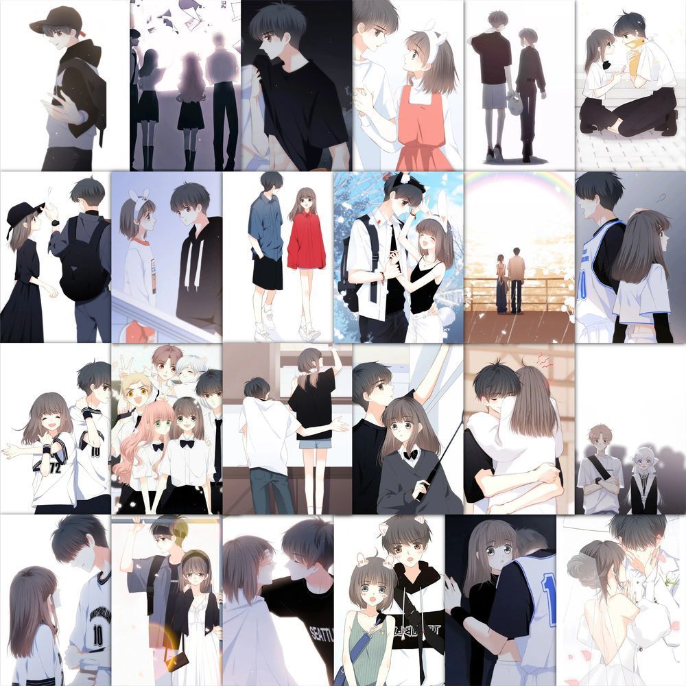 126张怦然心动漫画贴纸动漫卡通女孩儿童装饰行李箱防水封口贴画