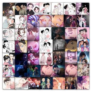 118张恋雪猗窝座贴纸鬼灭之刃上弦叁动漫周边装饰手机壳防水贴画