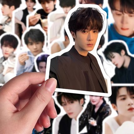 70张檀健次贴纸高颜值帅气男明星装饰手机壳笔记本电脑防水贴画