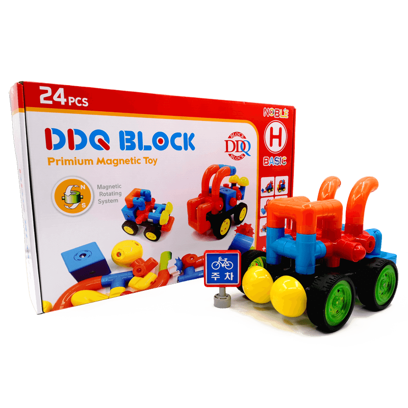 DDQ BLOCK磁力积木儿童益智吸铁石磁性磁力片汽车玩具复兴号