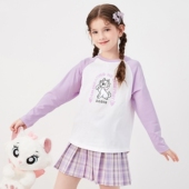 女童纯棉长袖 T恤打底衫 2024春秋款 折扣童装 新款 中童洋气上衣6