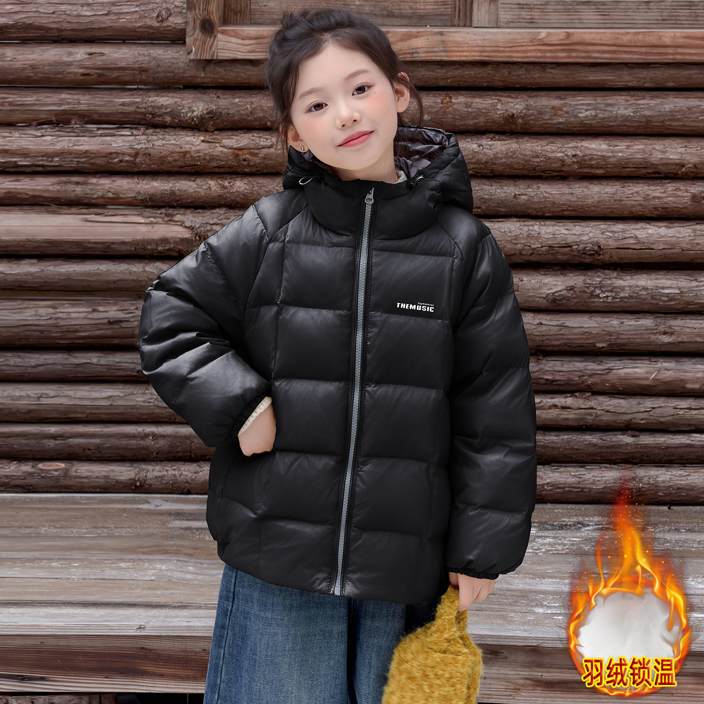 女童羽绒服冬装2026新款洋气