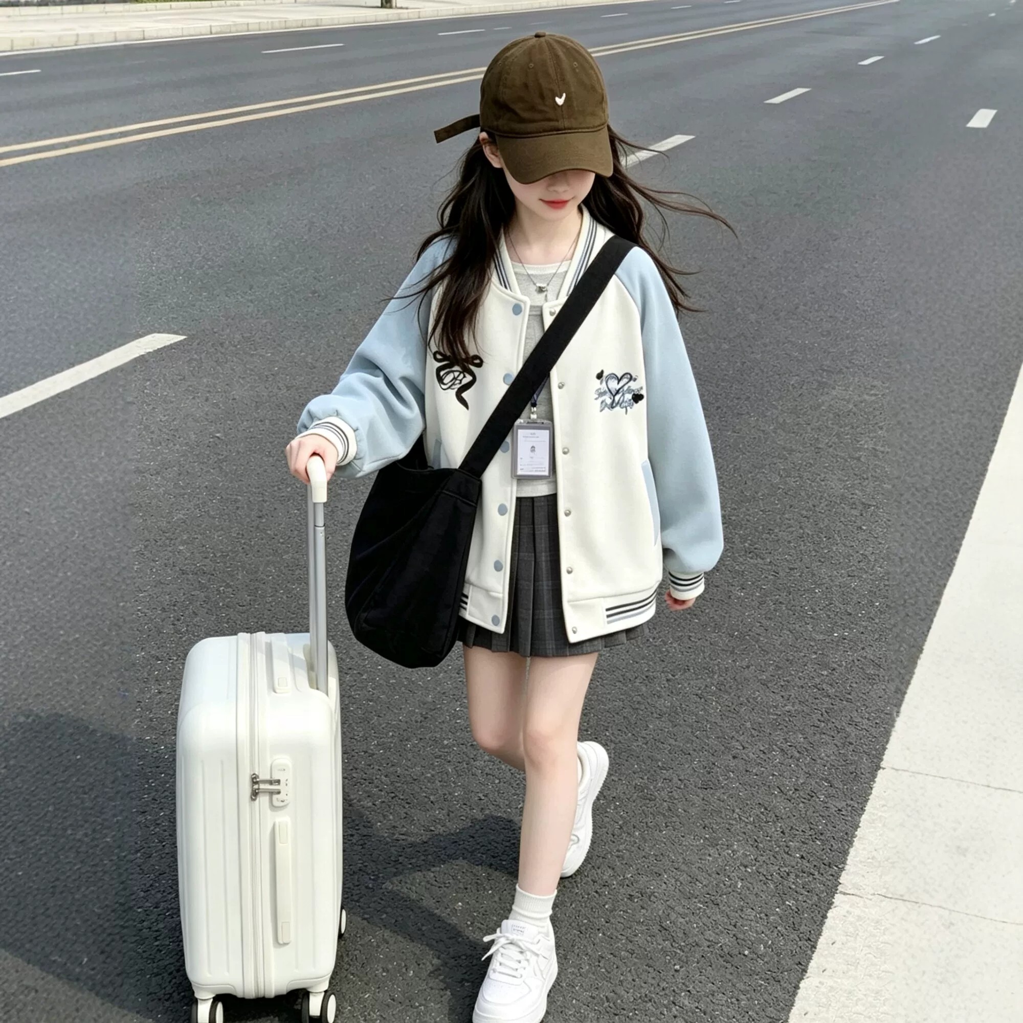 女童韩系棒球服外套2026秋季新款