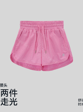 美式复古休闲训练短裤运动短裤健身女夏外穿运动裤健身短裤4217