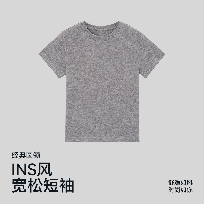 高街美式宽松正肩短袖T恤运动休闲健身短袖瑜伽服夏季薄款